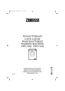 Handleiding Zanussi ZWG 3122 Wasmachine
