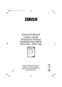 Bedienungsanleitung Zanussi ZWG 3122 Waschmaschine