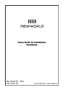 Handleiding New World NWCT601 Kookplaat