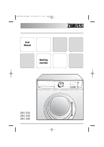Manual Zanussi ZWG 5120 Washing Machine