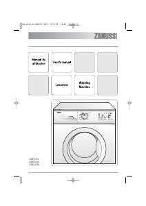 Manual Zanussi ZWG 5125 Washing Machine