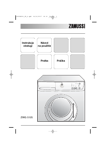 Návod Zanussi ZWG 5125 Práčka