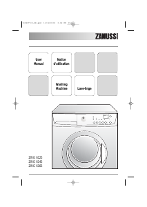 Manual Zanussi ZWG 6125 Washing Machine