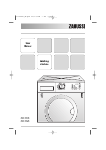 Manual Zanussi ZWI 1125 Washing Machine