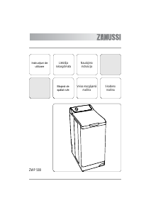 Vadovas Zanussi ZWP 580 Skalbimo mašina