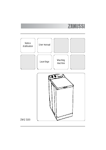 Handleiding Zanussi ZWQ 5100 Wasmachine