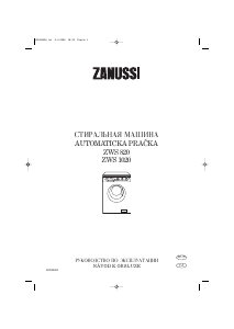 Manuál Zanussi ZWS 1020 Pračka