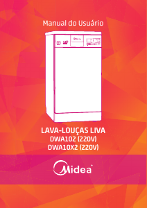 Manual Midea DWA10X2 Máquina de lavar louça