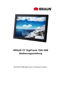 Manuale Braun DigiFrame 1593 Cornice digitale