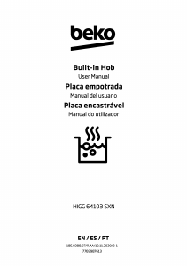 Manual de uso BEKO HIGG 64103 SXN Placa