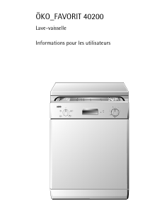 Mode d’emploi AEG F40200 Lave-vaisselle