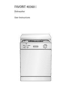 Manual AEG F40360IB Dishwasher