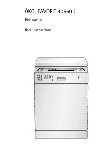 Manual AEG F40660IB Dishwasher
