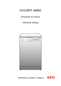 Instrukcja AEG F44850 Zmywarka