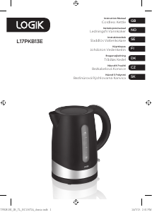 Manual Logik L17PKB13E Kettle