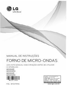 Manual LG MS3042R Micro-onda