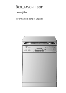 Manual de uso AEG F6081 Lavavajillas