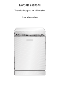 Manual AEG F64570VI Dishwasher