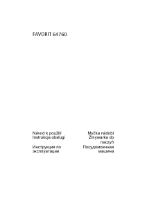 Руководство AEG F64760 Посудомоечная машина