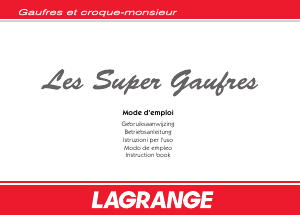 Manuale Lagrange Les Super Macchina per waffle