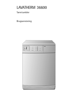 Brugsanvisning AEG LTH36600 Tørretumbler