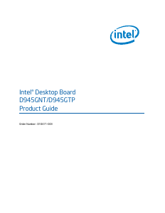 Handleiding Intel D945GNT Moederbord