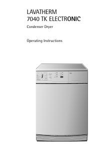 Manual AEG LTH7040TK Dryer