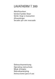 Manual AEG LTHT300NL Dryer