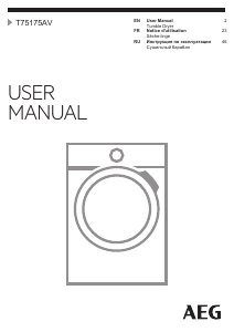 Manual AEG T75175AV Dryer