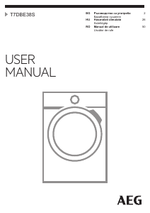 Manual AEG T7DBE38S Uscător