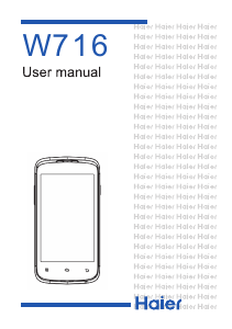 Manual Haier W716 Mobile Phone