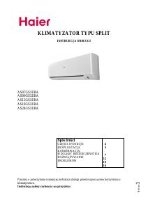 Instrukcja Haier AS07GS1ERA Klimatyzator