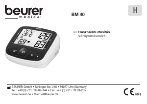 Manual Beurer BM 40 Tensiometru