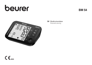 Bruksanvisning Beurer BM 54 Bluetooth® Blodtrycksmätare