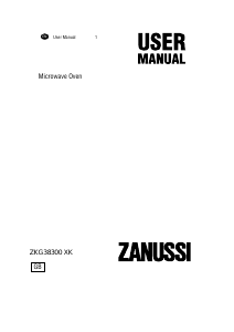 Manual Zanussi ZKG38300XK Microwave