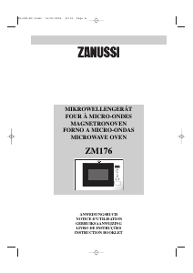 Manual Zanussi ZM176X Microwave