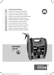 Manual Güde 180/08 Airpower Compresor