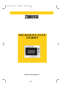 Manual Zanussi ZM266STW Microwave