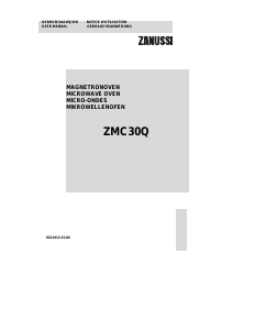 Mode d’emploi Zanussi ZMC30QA Micro-onde