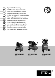 Manuale Güde 220/10/50 Compressore