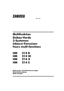 Mode d’emploi Zanussi HM214W Cuisinière