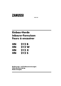 Handleiding Zanussi HN212A Fornuis