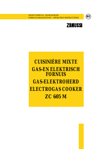 Mode d’emploi Zanussi ZC605M Cuisinière
