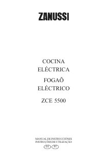 Manual de uso Zanussi ZCE5500W Cocina
