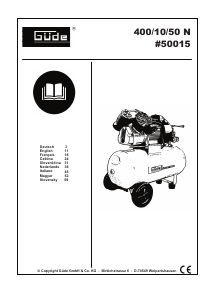 Manuale Güde 400/10/50 N Compressore