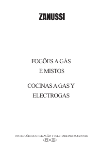 Manual Zanussi ZCG602LW Fogão