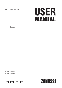 Manual Zanussi ZCG61211WA Range