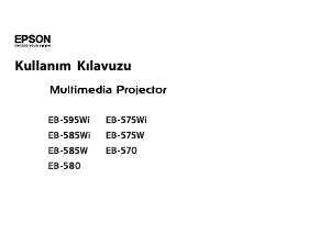 Kullanım kılavuzu Epson EB-575W Projektör