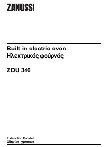 Manual Zanussi ZOU346X Range