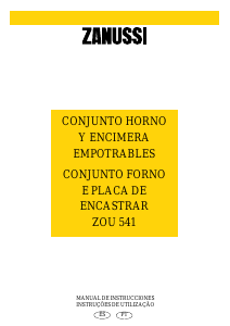 Manual de uso Zanussi ZOU541N Cocina